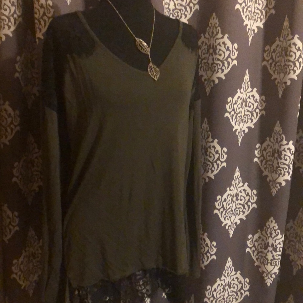 Green tunic top